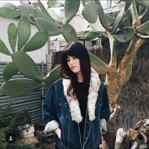 Reformation oversized jean jacket